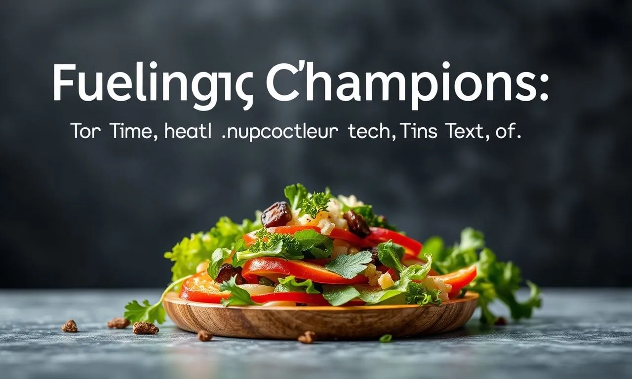 Fueling Champions: The Tech-Driven Diet Revolutionizing Athlete Performance Fueling Champions: The Tech-Driven Diet Revolutionizing Athlete Performance